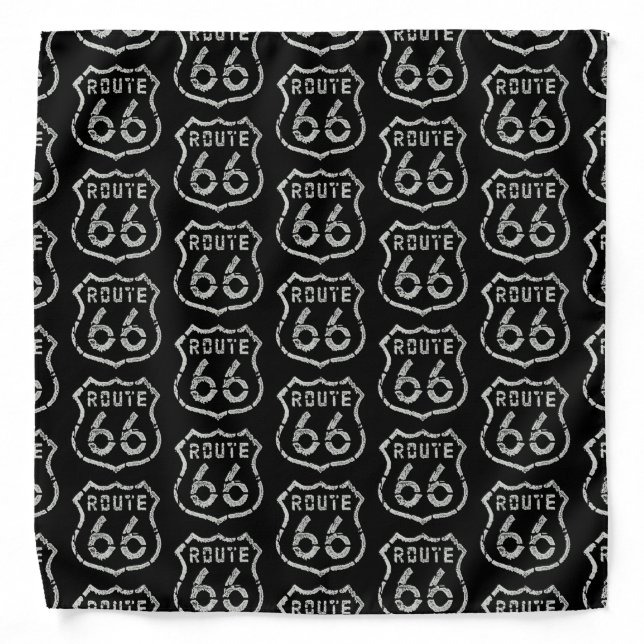 Vintage Route 66 Bandana (Front)
