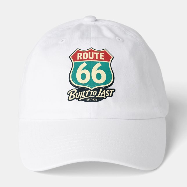 Vintage Route 66 Built To Last Hat (Front)