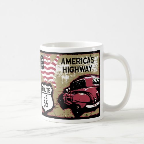 Vintage Route 66 Coffee Mug