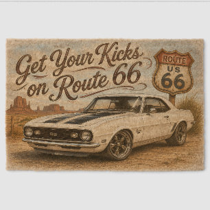Vintage Route 66 Door Mat