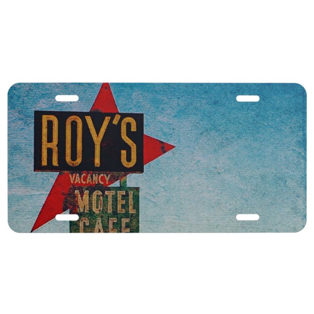 Vintage Route 66 License Plate (Front)
