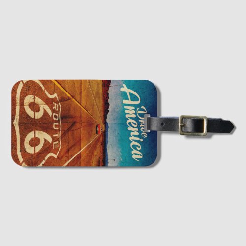 Vintage Route 66 Luggage Tag