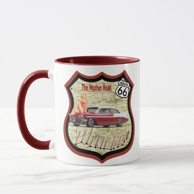 Vintage route 66 Mug (Left)