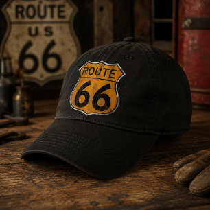 Vintage Route 66 Road Sign Hat