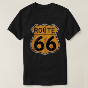Vintage Route 66 Road Sign T-Shirt