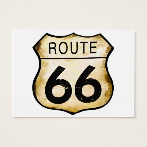 Customizable Vintage Route 66 Sign Business Cards