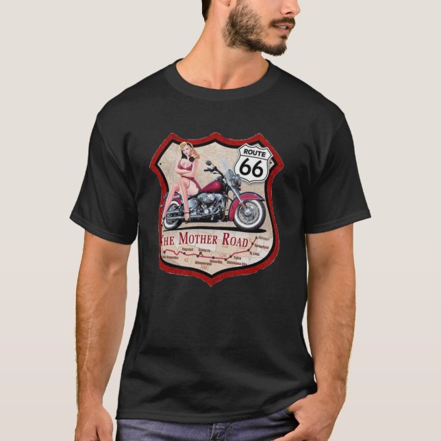 Vintage route 66 T-Shirt (Front)