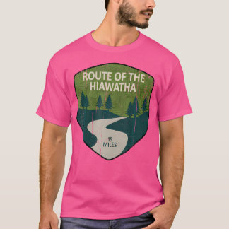 Vintage Route Of The Hiawatha Trail Mountain Hikin T-Shirt