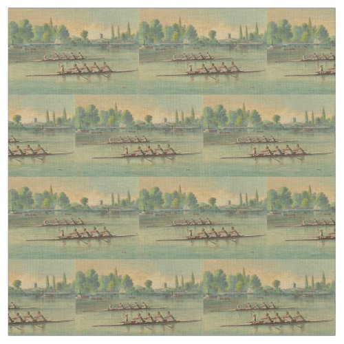 Vintage Rowers Crew Race Boat Race Fabric