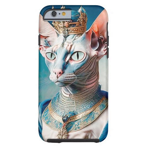 Vintage Royal Anthropomorphic Sphinx Cat InCrown Tough iPhone 6 Case