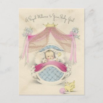 Vintage "royal Baby Girl" Postcard by Gypsify at Zazzle