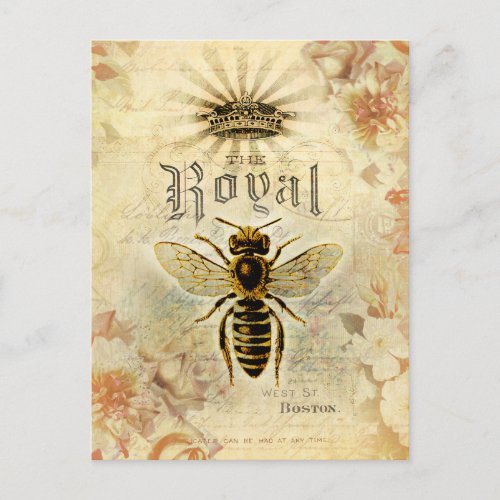 Vintage Royal Bee Postcard