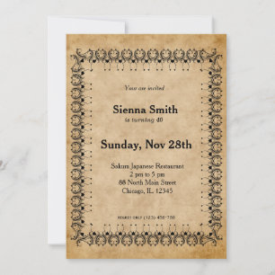 Vintage Royal birthday Invitation