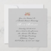 Vintage Royal Bridal Shower Tea Party Invitation (Back)