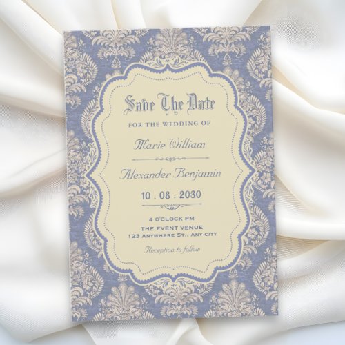 Vintage royal chinoiserie save the date