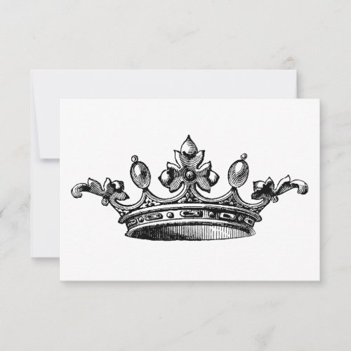 Vintage Royal Crown Personalized Invitations