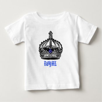 Vintage Royal Crown Baby T-shirt by BluePress at Zazzle