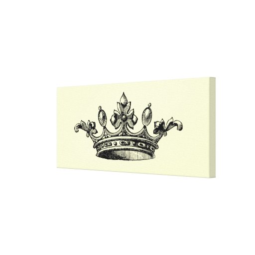 Vintage Royal Crown Canvas Print | Zazzle