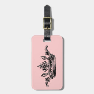 Vintage Royal Crown Luggage Tag
