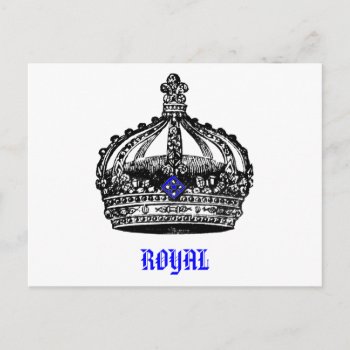 Vintage Royal Crown Postcard by BluePress at Zazzle