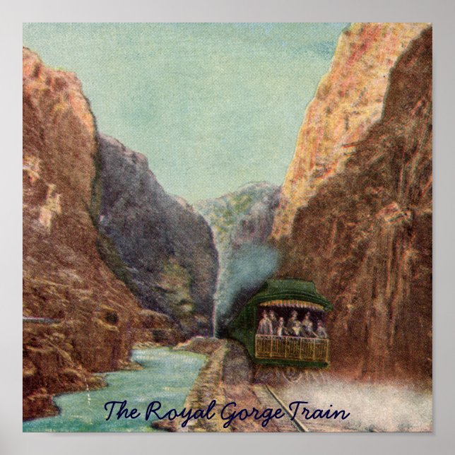 Vintage Royal Gorge Train Poster (Front)