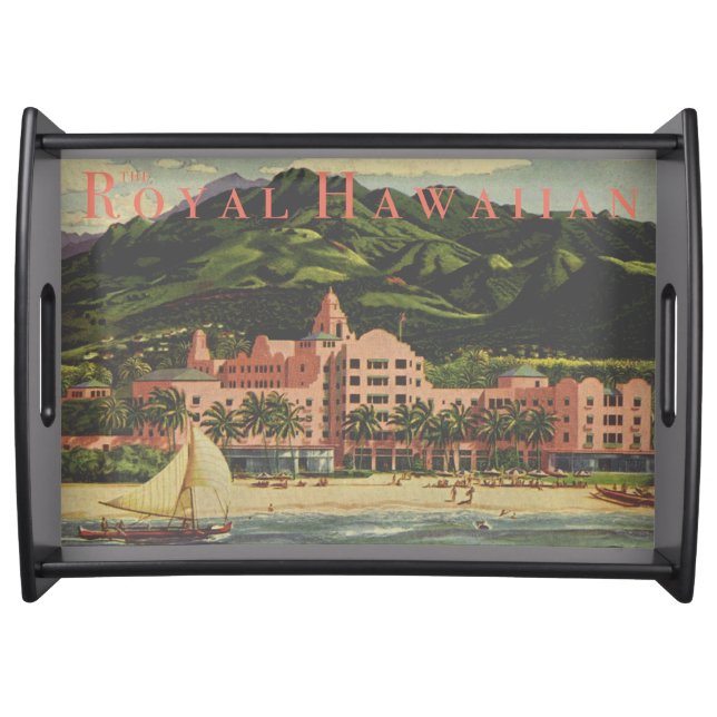 Vintage Royal Hawaiian Large Serving Tray (Front)