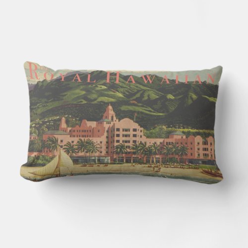 Vintage Royal Hawaiian Lumbar Pillow