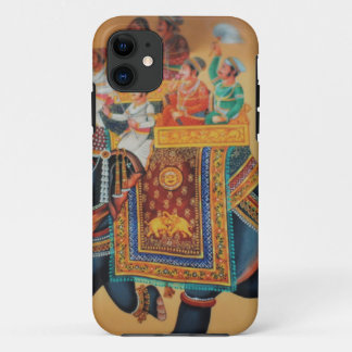VINTAGE ROYAL INDIAN WEDDING PROCESSION  ELEPHANT iPhone 11 CASE