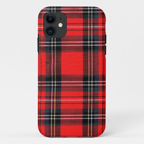 Vintage royal tartan iPhone 11 case