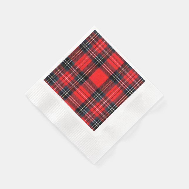 Vintage royal tartan napkins (Corner)