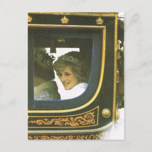Vintage Royalty, Queen and Diana Postcard