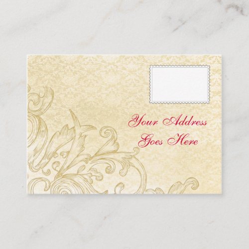 Vintage RSVP Card Business Cards