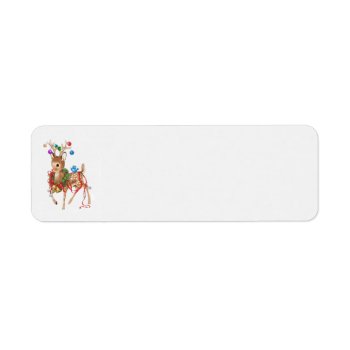 Vintage Rudolph Address Labels by ChristmasTimeByDarla at Zazzle