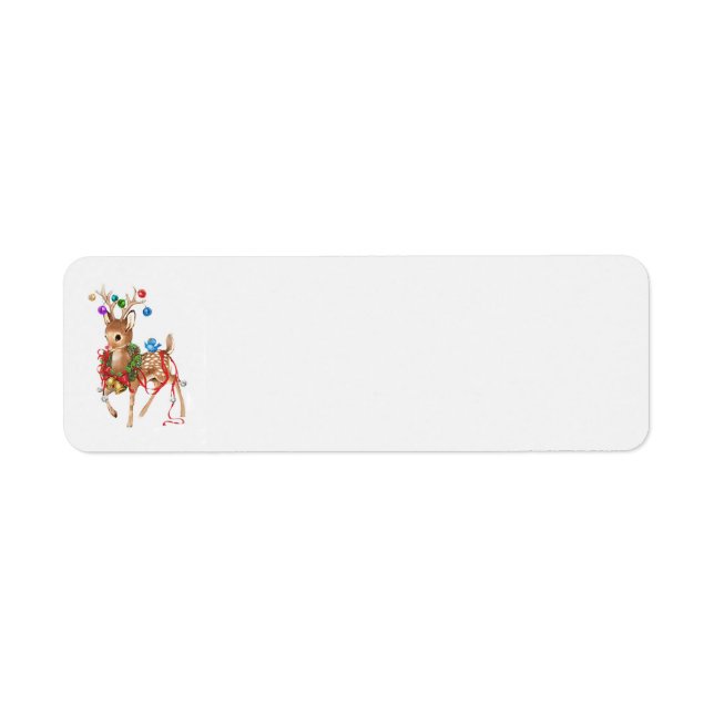 Vintage Rudolph Address Labels (Front)