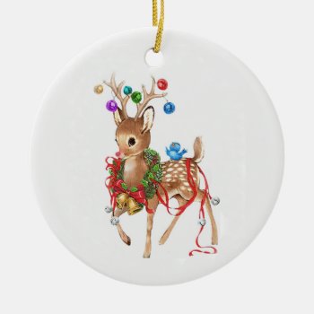 Vintage Rudolph Ornament by ChristmasTimeByDarla at Zazzle