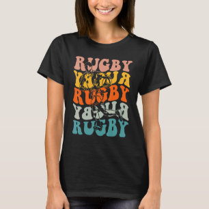 Vintage Rugby Rugby Player Mens Boys Kids T-Shirt