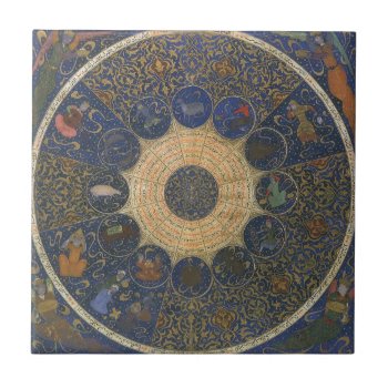 Vintage Rulers Horoscope  Antique Islamic Zodiac Ceramic Tile by YesterdayCafe at Zazzle