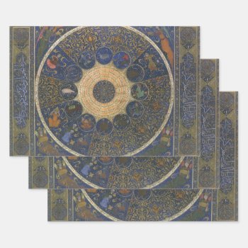 Vintage Rulers Horoscope  Antique Islamic Zodiac Wrapping Paper Sheets by YesterdayCafe at Zazzle