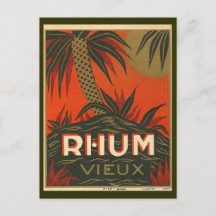 Vintage Rum Advertisement Postcard