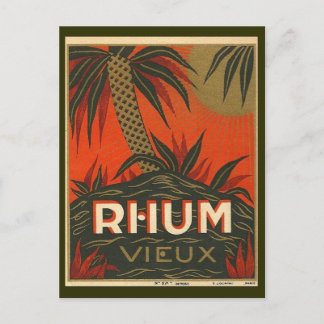Vintage Rum Advertisement Postcard