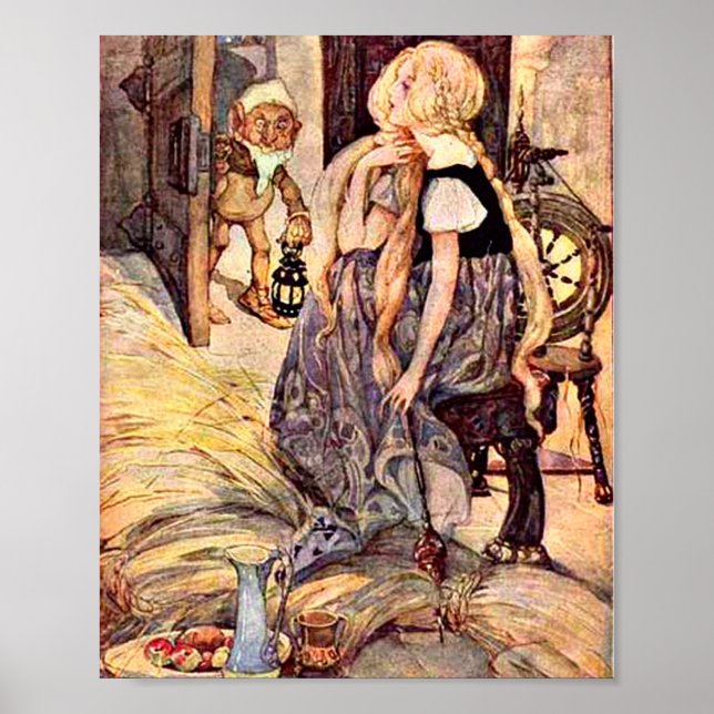 Vintage Rumpelstiltskin Illustration Poster (Front)