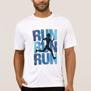 Vintage Runner Girl - Run Run Run T-Shirt