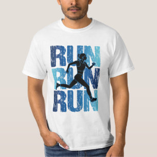 Vintage Runner Girl - Run Run Run T-Shirt