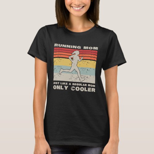Vintage Running For Women Mom Marathoner Runner Co T_Shirt