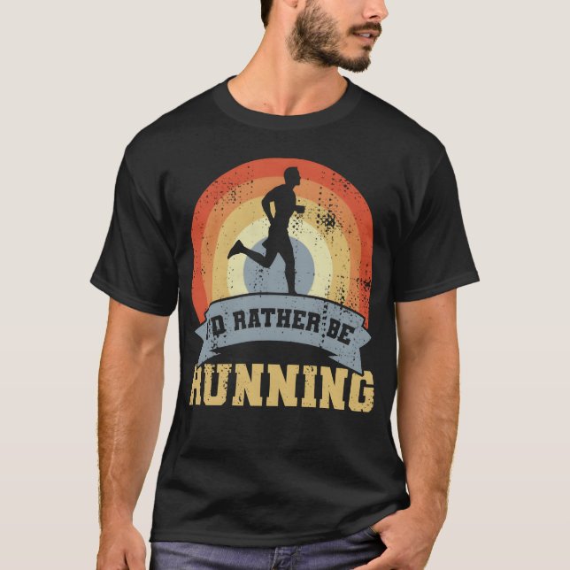 Vintage Running Quote family T-Shirt (Front)