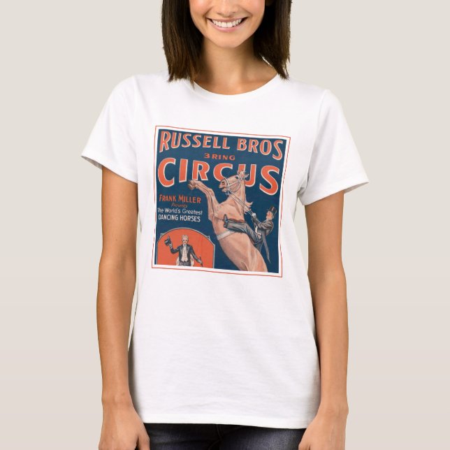 Vintage Russell Brothers Circus Poster. T-Shirt (Front)