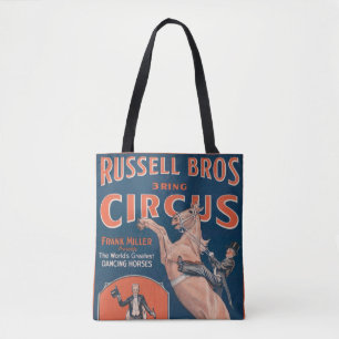 Vintage Russell Brothers Circus Poster. Tote Bag