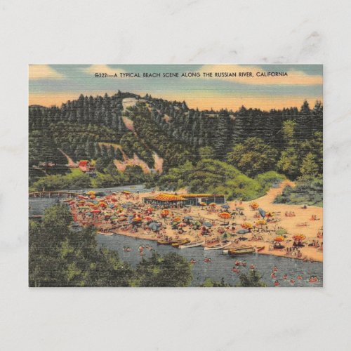 Vintage Russian River Postcard