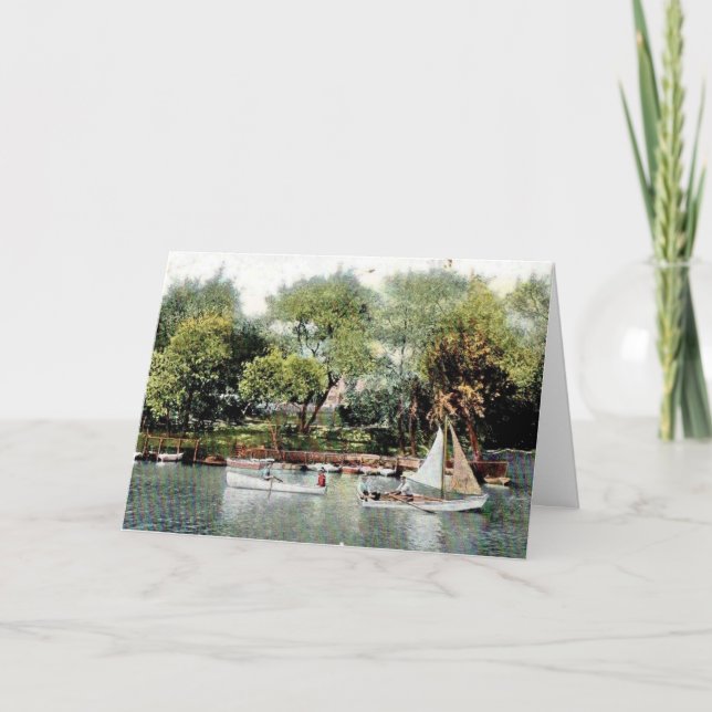 Vintage Russian River Sailing Card (Front)