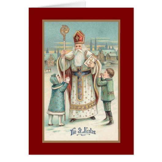 Vintage Russian St. Nicholas with Children (Front)